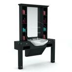 barberunit barbershop barbiershop kaptafel knipspiegel knip, Huis en Inrichting, Ophalen of Verzenden, Nieuw, Rechthoekig