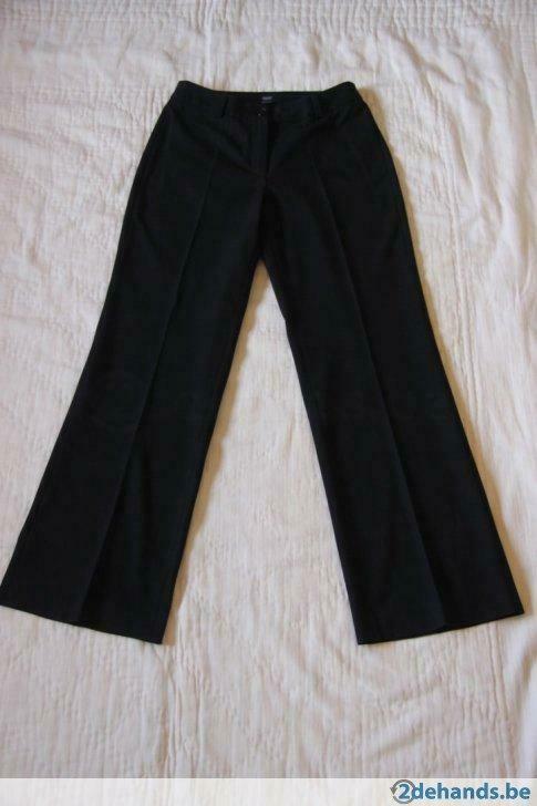 Zwarte klassieke dames broek 'Esprit', recht model, Maat: 38, Kleding | Dames, Broeken en Pantalons, Gedragen, Maat 38/40 (M)