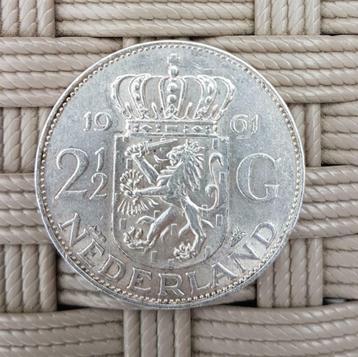 2 12 Gulden - 1961 - Nederland - Koningin Juliana beschikbaar voor biedingen