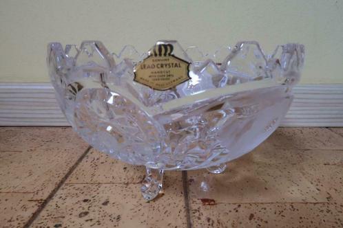Crystal bowl met handcut decor, Antiek en Kunst, Antiek | Glaswerk en Kristal, Ophalen of Verzenden