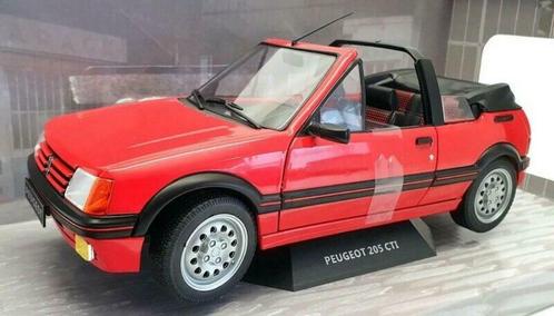 1:18 Solido 1989 Peugeot 205 CTI Cabriolet rood, Hobby & Loisirs créatifs, Voitures miniatures | 1:18, Neuf, Voiture, Solido, Enlèvement ou Envoi