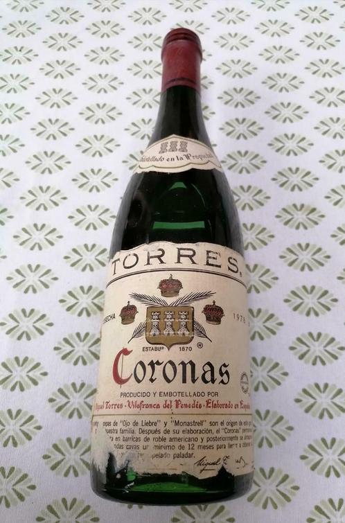 bouteille de vin rouge vintage Torres 1978, Collections, Vins, Utilisé, Vin rouge, Enlèvement ou Envoi