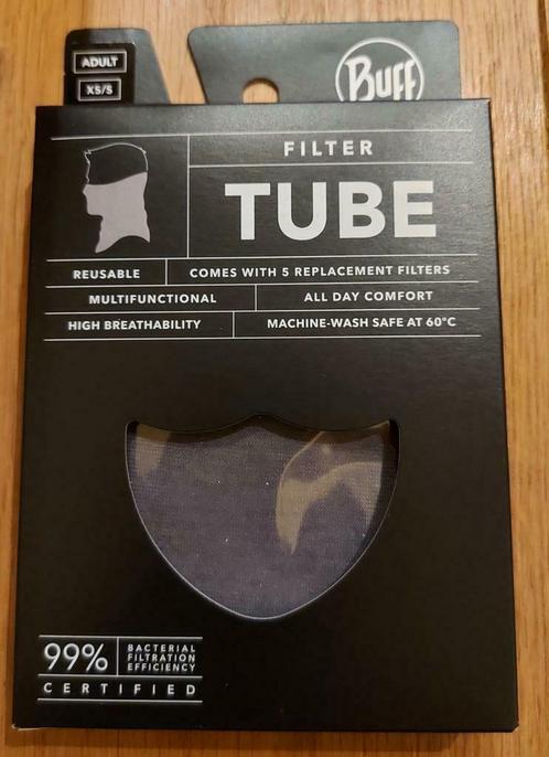 Filter Tube Buff.  Maat XS/S. Grijs. Nieuw met 5 filters, Kleding | Dames, Mutsen, Sjaals en Handschoenen, Nieuw, Ophalen