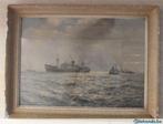 schilderij/prent Britse stoomschip S.S. Manaar