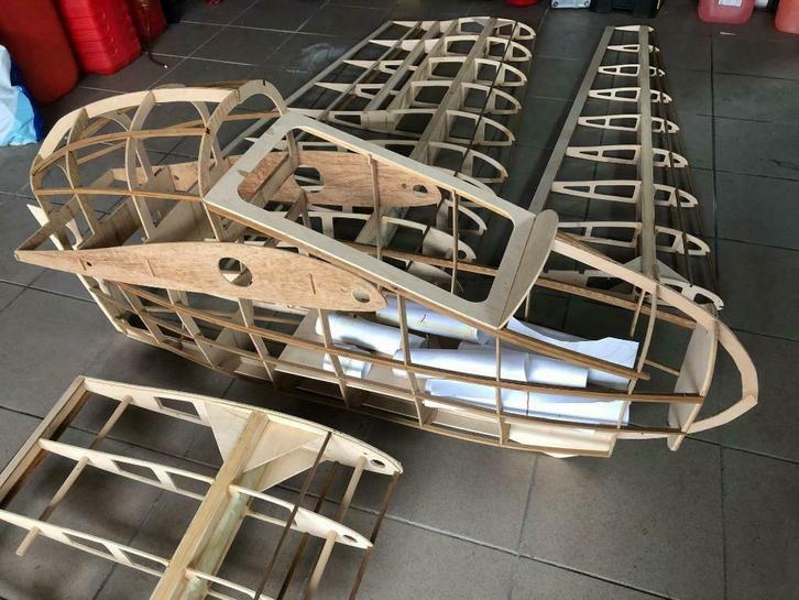 Fauvel AV.36 - RC zwever - 1/2de schaal - ruwbouw, Hobby en Vrije tijd, Modelbouw | Radiografisch | Vliegtuigen, Zo goed als nieuw