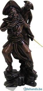 Samurai op voet, Antiek en Kunst, Kunst | Beelden en Houtsnijwerken, Ophalen of Verzenden