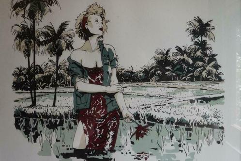 Zeefdruk Moessonregens Erika Raven, Antiek en Kunst, Kunst | Litho's en Zeefdrukken, Ophalen of Verzenden