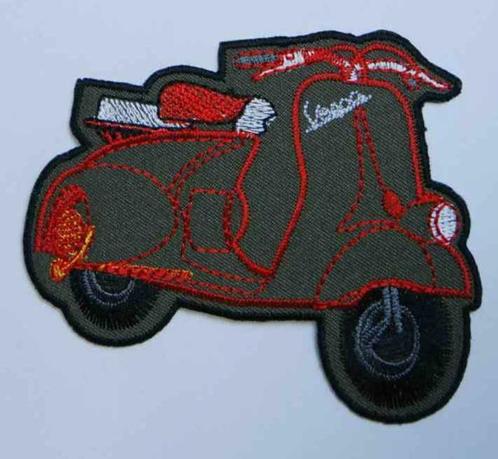 Ecusson brodé scooter VESPA F208, Motos, Accessoires | Autre, Neuf, Enlèvement