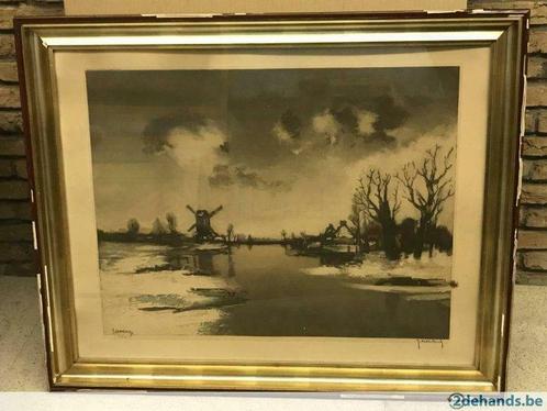 ETS Saverys door Roger Hebbelinck (219/350), Antiek en Kunst, Kunst | Etsen en Gravures