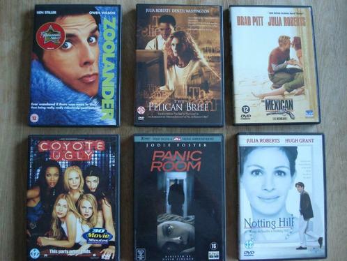 DVD Notting Hill, Panic Room, Coyote Ugly, The Mexican, ..., CD & DVD, DVD | Action, Comme neuf, Action, Enlèvement