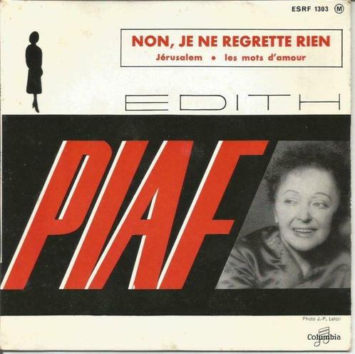 45T Edith Piaf Non, je ne regrette rien ESRF 1303France 1961, Cd's en Dvd's, Vinyl | Overige Vinyl, Overige formaten, Ophalen of Verzenden
