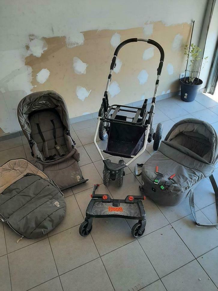 Complete buggy, Pericles, Evolution IV, mét buggyboard!, Kinderen en Baby's, Buggy's, Gebruikt, Overige merken, Regenhoes, Verstelbare rugleuning