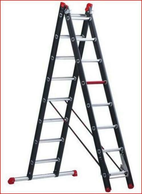 2-delige reformladder Mounter, Bricolage & Construction, Échelles & Escaliers, Comme neuf, Échelle, 4 mètres ou plus, Pliable ou rétractable/escamotable