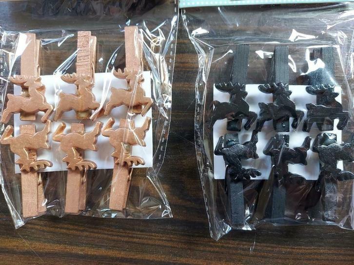 Houten Knijper met rendier 72 stuks., Hobby & Loisirs créatifs, Bricolage, Neuf, Bricolage, Enlèvement