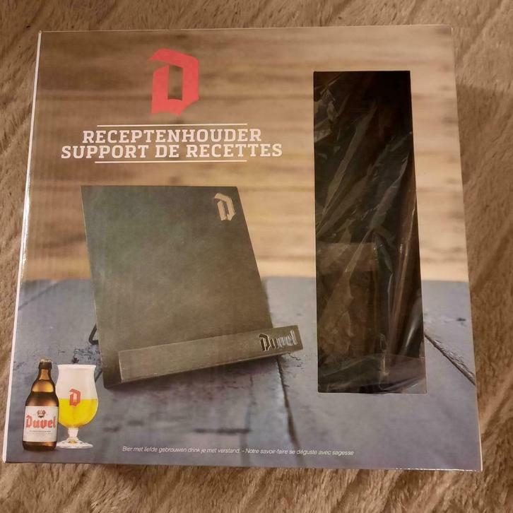 DUVEL receptenhouder NIEUW in doos / cadeau vader, Verzamelen, Biermerken, Nieuw, Duvel, Ophalen of Verzenden