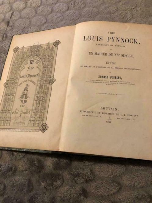 Sire Louis Pynnock, Patricien de Louvain ou un maieur, Antiek en Kunst, Antiek | Boeken en Manuscripten, Ophalen of Verzenden
