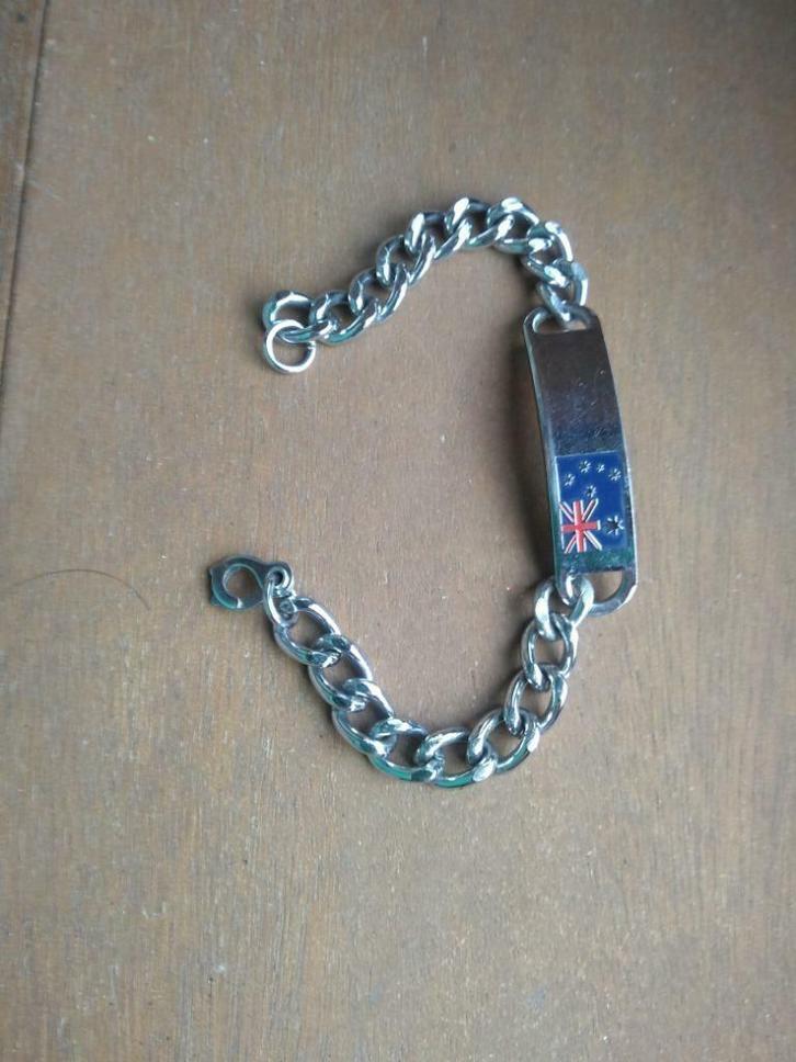 armband, Handtassen en Accessoires, Armbanden, Zo goed als nieuw, Zilver, Ophalen of Verzenden