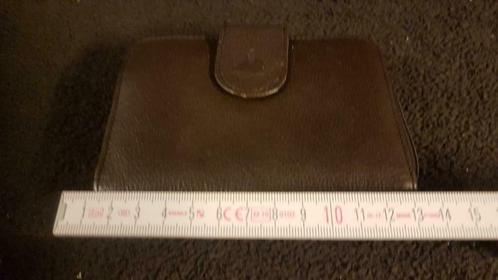 bruin lederen portefeuille met rits voor kleingeld, Handtassen en Accessoires, Portemonnees, Gebruikt, Bruin, Ophalen of Verzenden