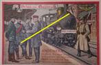 Carte Postale allemande Quiévrain gare avec train, Henegouwen, Ongelopen, Ophalen of Verzenden, Voor 1920