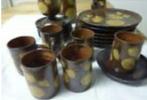 Service à thé ou café en poterie fine artisanale, Antiquités & Art, Antiquités | Céramique & Poterie
