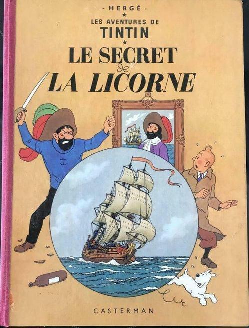 Tintin "Le Secret de la Licorne" Casterman 1971  B39, Livres, BD, Utilisé, Enlèvement