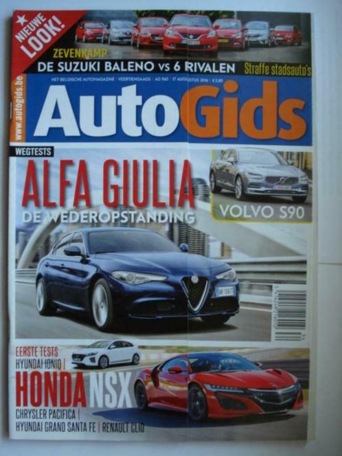 AutoGids 960 Alfa Romeo Giulia Volvo S90 Honda NSX Ioniq, Livres, Autos | Brochures & Magazines, Utilisé, Général, Envoi