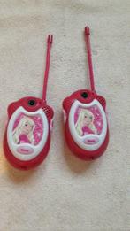 2 walkie talkies voor kinderen  (barbie), Kinderen en Baby's, Ophalen of Verzenden, Zo goed als nieuw