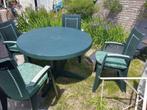 Tuintafel + stoelen, nog nieuw, Tuin en Terras, Ophalen of Verzenden, Zo goed als nieuw