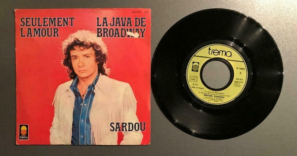 Vinyle de Michel Sardou -, Ophalen of Verzenden, Gebruikt, Overige genres, Single