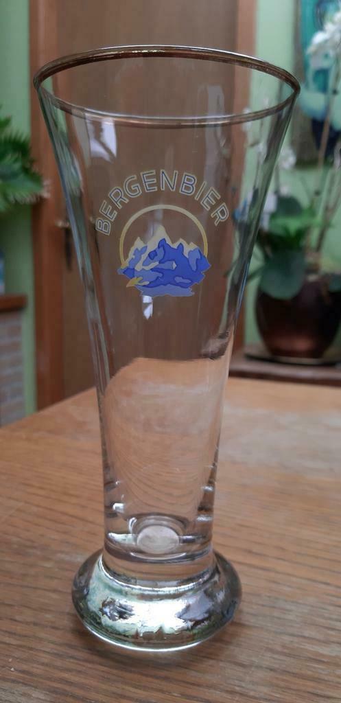 12 glazen Bergenbier fluitglas, Verzamelen, Glas en Drinkglazen, Nieuw, Bierglas, Verzenden