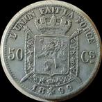 50 ces 1899 Léopold 2 ttb+,version française., Enlèvement ou Envoi