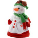 WeRChristmas wuivende & zingende sneeuwman 30cm, Diversen, Kerst, Ophalen of Verzenden, Nieuw