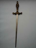 Antieke koperen / blikken papiersnijder uit de jaren 20/20, Antiek en Kunst, Ophalen of Verzenden, Koper