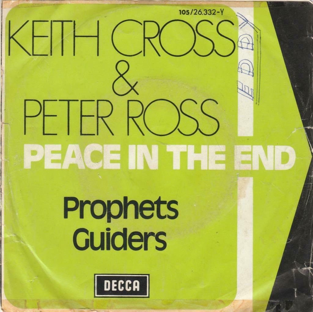 45T: Keith Cross & Peter Ross: Peace in the end: ProgRock, CD & DVD, Vinyles Singles, Utilisé, Single, Rock et Metal, 7 pouces