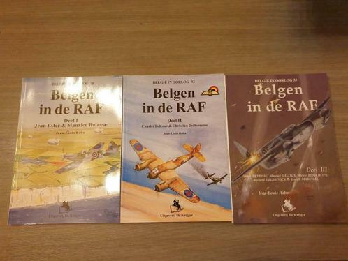 (1940-1945 LUCHTOORLOG PILOTEN) Belgen in de RAF. 3 volumes., Verzamelen, Luchtvaart en Vliegtuigspotten, Nieuw, Ophalen of Verzenden