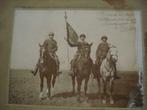 '14-'18 eerste wereldoorlog 3 soldaten te paard antieke foto, Verzamelen, Militaria | Algemeen, Ophalen of Verzenden