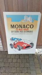 Monaco rally 1956 op houten plaat., Enlèvement, Utilisé, Rectangulaire vertical, Sport