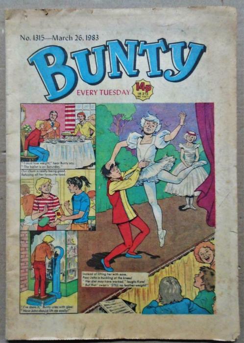 Bunty, Number 1315, March 26, 1983, Livres, BD, Utilisé, Une BD, Enlèvement ou Envoi