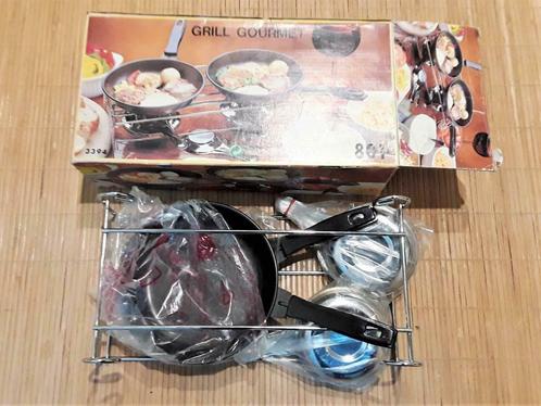 Grill de table - Grill Gourmet 801 complet, Maison & Meubles, Cuisine | Casseroles & Poêles, Comme neuf, Autres types, Enlèvement