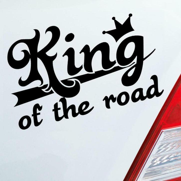 king of the road sticker, Auto diversen, Autostickers, Ophalen of Verzenden