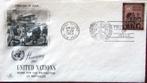 FIRST DAY COVER- VERENIGDE NATIES, Postzegels en Munten, Ophalen of Verzenden, Gestempeld