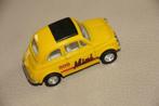 FIAT 500 miniatuurwagentje / kleur : geel, Enfants & Bébés, Jouets | Extérieur | Véhicules & Draisiennes, Comme neuf, Autres types