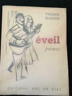 Eveil poèmes - Yvonne Dusser, Antiquités & Art, Antiquités | Livres & Manuscrits, Envoi