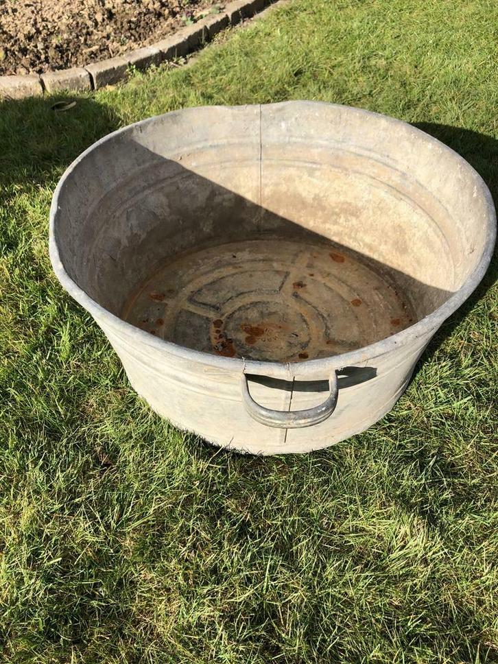 Verzinkte kuipen , tonnen en emmers, Tuin en Terras, Bloembakken en Plantenbakken, Ophalen of Verzenden