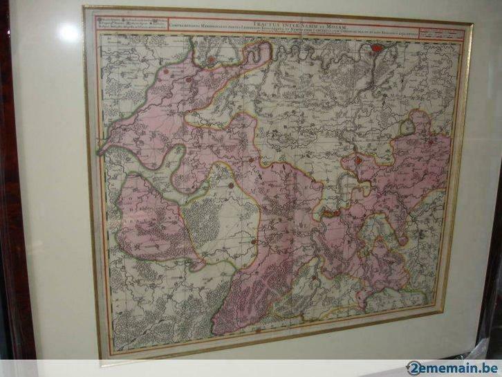 carte géo Inter Sabim et Mosam 1680 Visscher, Hobby & Loisirs créatifs, Cartes | Maison | Fabrication artisanale, Enlèvement ou Envoi