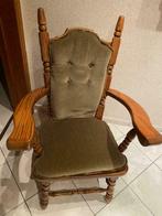 VOLLEN EIKEN STOEL OF KLUBZETEL, Huis en Inrichting, Stoelen, Ophalen, Bruin, Klassiek, Zo goed als nieuw
