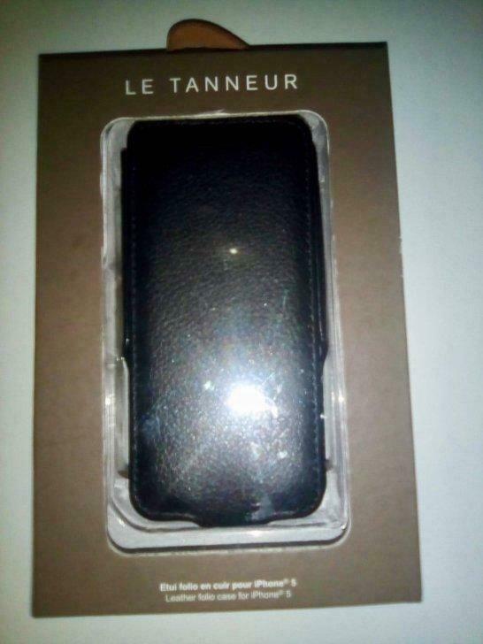 Étui folio en cuir pour IPhone 5, Ophalen of Verzenden, Nieuw, Hoesje of Tasje