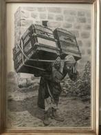 Palestijnse tekening, Antiek en Kunst, Kunst | Tekeningen en Fotografie, Ophalen of Verzenden