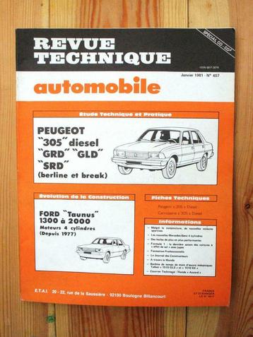 RTA - PEUGEOT 305 DIESEL, Enlèvement ou Envoi, Utilisé, Peugeot