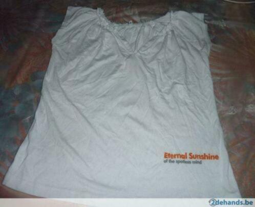 T-shirt 'Eternal Sunshine of the Spotless Mind', Kleding | Dames, T-shirts, Nieuw, Maat 38/40 (M), Wit, Ophalen of Verzenden
